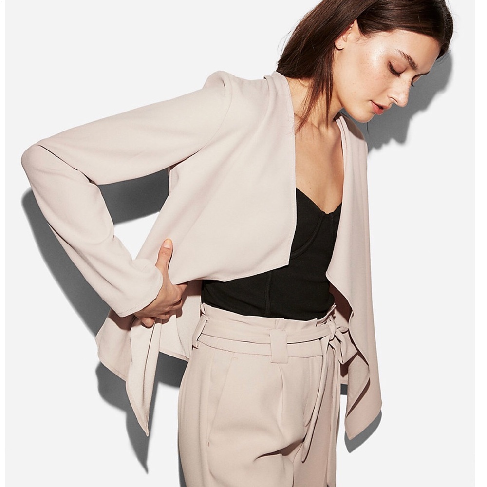 Express drape open front jacket size XL